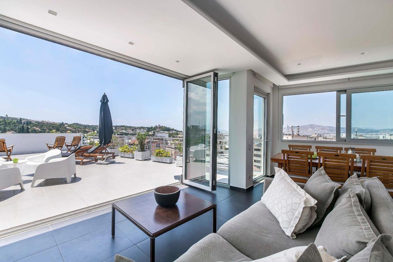 Appartamento Acropolis Panorama View Penthouse With Private Terraces A Contemporary Parthenon Atene Esterno foto